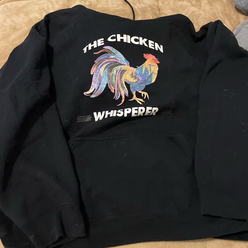 “The chicken whisperer” graphic hoodie